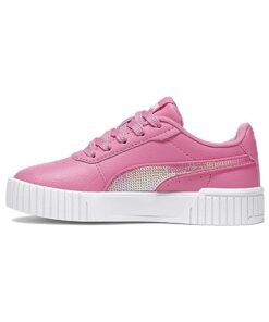 PUMA Kids Carina Sneaker, Strawberry Burst-Strawberry Burst White, 8 US Unisex Toddler