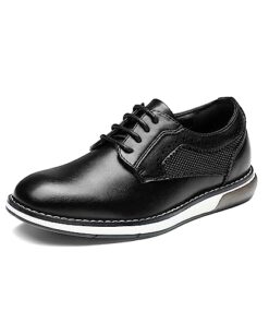 Bruno Marc Boy’s Casual Dress Oxford Comfort Uniform Formal Sneaker Shoes,Black,Size 10 Toddler SBOX2352K