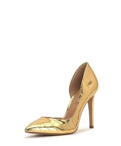 Jessica Simpson Women’s Prizma D’Orsay Pump, Meta Gold, 9.5