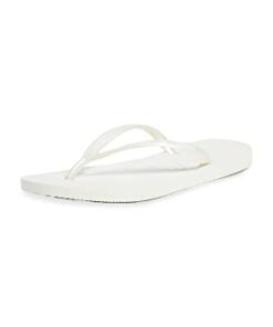 Havaianas Women’s Slim Flip Flop, White, 7/8W