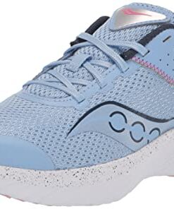 Saucony Kinvara 14 Lace to Toe Sneaker, Light Blue, 4 US Unisex Big Kid