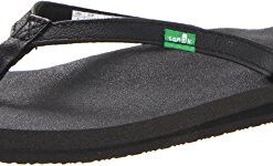 Sanuk Women’s Yoga Joy Sandal, Black, 10 M US