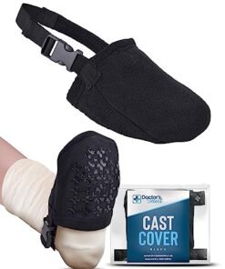 Doctor’s Select Leg Cast Sock Cover – Non Slip Adjustable Cast Socks over Cast for Women and Men | Foot Cast Toe Cover Socks