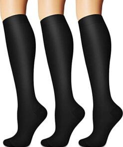 Compression Socks 3 Pairs – Compression Socks Women and Men – Best for Medical, Nursing, Running, Athletic, Flight Travel