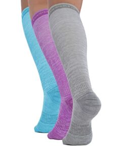 Copper Fit womens Knee High Compression Socks, Assorted Colors, Small-Medium US