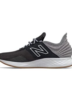 New Balance Men’s Fresh Foam Roav V1 Sneaker, Black/Light Aluminum, 12