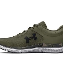 Under Armour Men’s Charged Assert 10 Camo Running Shoe, (300) Marine OD Green/Marine OD Green/Black, 9