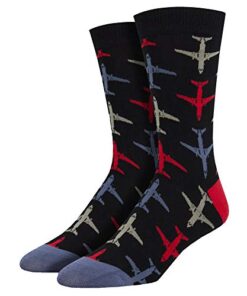 Socksmith Airplanes Socks Black Size 10-13, 1 EA