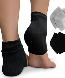 Plantar Fasciitis Treatment, Heel Pain Relief Protectors Foot Inserts Heel Socks for Achilles Tendonitis Tendon, Spurs, Fascia Support, Sore Feet, Bruised Foot Cracked Heels for Women Men 2 Pairs