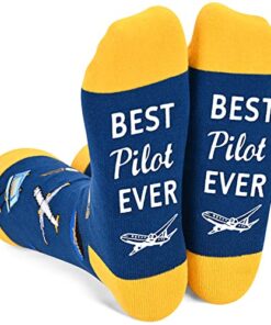 Zmart Unisex Pilot Socks Airplane Socks Plane Socks Helicopter Socks, Pilot Gifts Airplane Gifts Plane Gifts Air Traffic Controller Gifts Helicopter Gifts