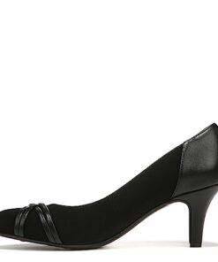 LifeStride Women’s Pascal Dress Pump, Black, 10 W US