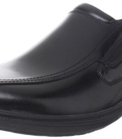 Nunn Bush mens Bleeker Street Slip on With Kore Slip Resistant Comfort Technology Loafer, Black, 10.5 US