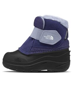 THE NORTH FACE Toddler Alpenglow II Insulated Snow Boot, Cave Blue/TNF Black, 5