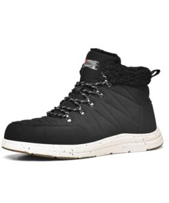 Bruno Marc Men’s Winter Boots Outdoor Cold-Weather Warm Lightweight Walking Boots,BLACK,Size 9,SBSB2311M