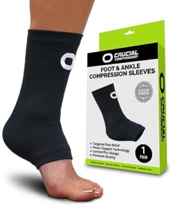 Ankle Brace Compression Sleeve for Men & Women (1 Pair) – Best Ankle Support Foot Braces for Pain Relief, Injury Recovery, Swelling, Sprain, Achilles Tendon Support, Plantar Fasciitis Socks