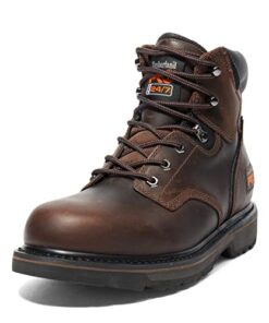 Timberland PRO mens 6″ Pit Soft Toe Work Boot, Brown, 10.5 Wide US