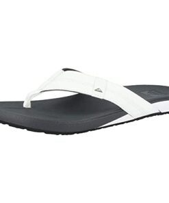 Reef Men’s Sandals, Cushion Phantom, White/Charcoal, 9