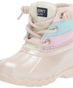 Sperry Kids Saltwater Ankle Boot, Pastel Multi, 10 US Unisex Toddler