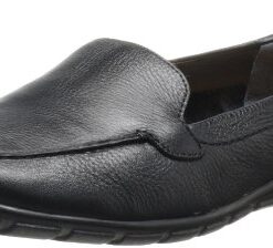 Easy Spirit womens Abide loafer flats, Black, 8 Wide US