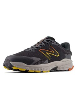 New Balance Men’s Fresh Foam 510 V6 Trail Running Shoe, Black/Shadow Grey/Cayenne, 10.5 X-Wide