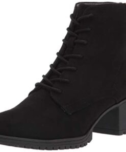 Dr. Scholl’s Shoes Women’s Laurence Ankle Boot, Black Microfiber, 7