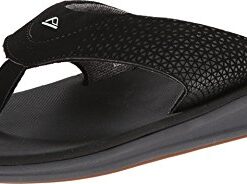 Reef Men’s Sandals, Reef Rover, Black, 13