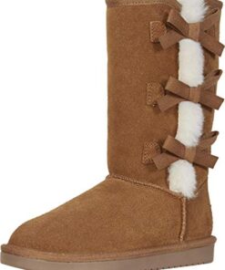 Koolaburra by UGG Kid’s Victoria Tall Fashion Boot, Chestnut, 13