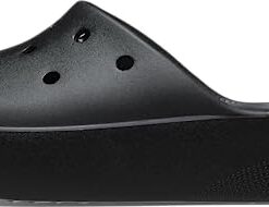 Crocs Women’s Classic Slide | Platform Sandals, Black, 10