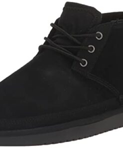 Koolaburra by UGG Unisex-Child ADVAY Chukka Boot, Black, 4 Big Kid