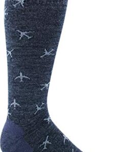 Sockwell Men’s In Flight Moderate Graduated Compression Sock, Charcoal – M/L