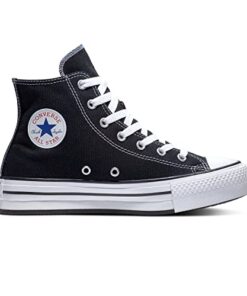 Converse Girl’s Chuck Taylor® All Star® Eva Lift Hi (Big Kid) Black 7 Big Kid M