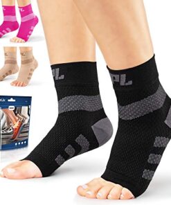 POWERLIX Ankle Orthopedic Brace Plantar Fasciitis Socks for Neuropathy (Pair) for Arthritis, Plantar Fasciitis, Tendinitis