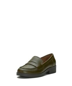 Lucky Brand Women’s Floriss Loafer Flat, Olive Green, 8