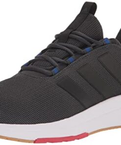 adidas Men’s Racer TR23 Sneaker, Carbon/Core Black/Team Royal Blue, 8.5