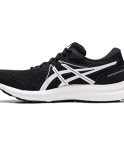 ASICS Men’s Gel-Contend 7 Black/White Running Shoe 12 M US