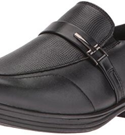 Deer Stags Boy’s Loafer, Black, 4 Big Kid