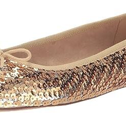 Sam Edelman Women’s Felicia Luxe Ballet Flat, Gold Multi Octane, 8.5