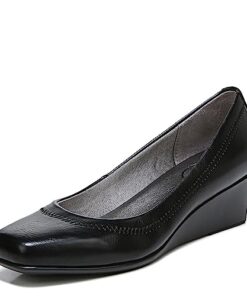 LifeStride Women’s Groovy Wedge Pump, Black, 7 W US