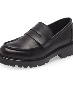 Steve Madden Women’s Lotto Penny Loafer, Black, 9.5