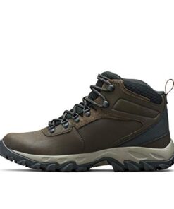 Columbia mens Newton Ridge Plus Ii Waterproof Boot Hiking Shoe, Cordovan/Squash, 10.5 US