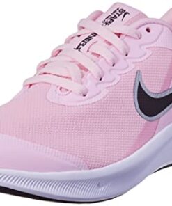 Nike Kids Tanjun Sneaker, Pink Foam/Black, 5 Big Kid