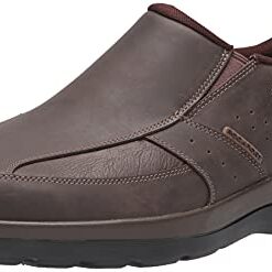 Rockport mens Gyk Slip on loafers shoes, Brown, 11 Wide US