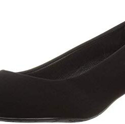 Easy Street Women’s Prim Dress Pump, Black Lamey, 8.5