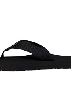 Teva womens Mush Ii-w flip flop sandals, Fronds Black, 10 US