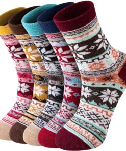 Premillow Wool Socks – Wool Socks For Women/Men, Winter Warm Socks, Super Soft Crew Socks Boot Socks, Thick Knit Cozy Socks