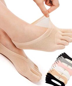 vvovvug 6 Pair Orthotoe Compression Socks, Women Toe Socks No Show, Projoint Anti Bunions Health Sock,Orthoes Bunion Relief Socks