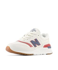 New Balance Girls 997H V1 Lace-Up Sneaker, Sea Salt/Vintage Indigo/Astro Dust, 1 Wide Little Kid