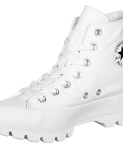 Converse Womens Chuck Taylor All Star Lugged White/Black Sneaker – 9