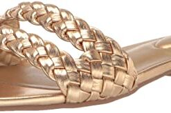 Bandolino Women’s SESSILY Flat Sandal, Gold 710, 7