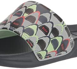 Reef Kids Boys Sandals, Kids One Slide, Shark Park, 2